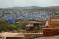 Jodhpur, niebieskie miasto, widok z fortu Meherangarh